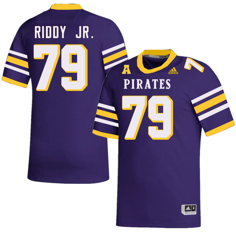 #79 Samuel Riddy Jr. East Carolina Pirates College Football Jersey Stitched-Purple #79 Samuel Riddy Jr. East Carolina Pirates College Football Jersey Stitched-Purple